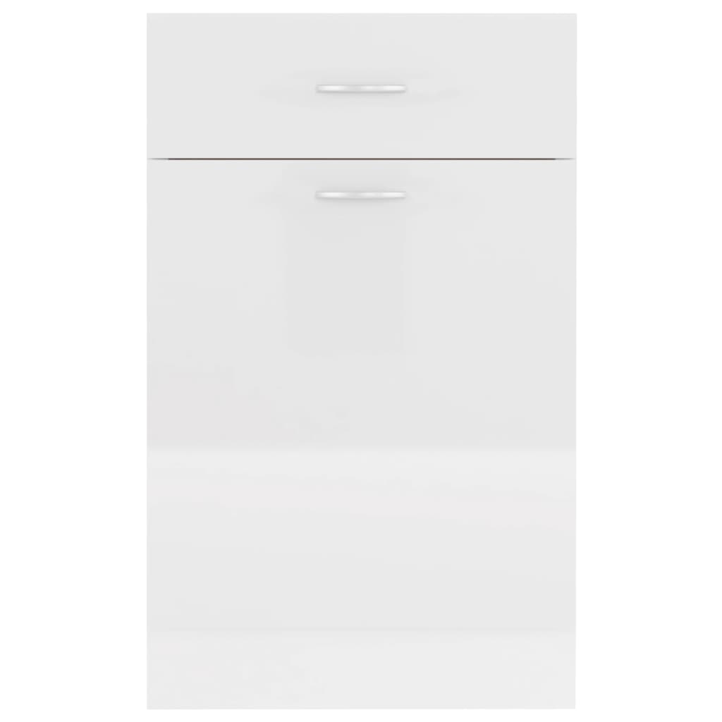 Drawer Bottom Cabinet Lyon High Gloss White 50x46x81.5 cm Engineered Wood