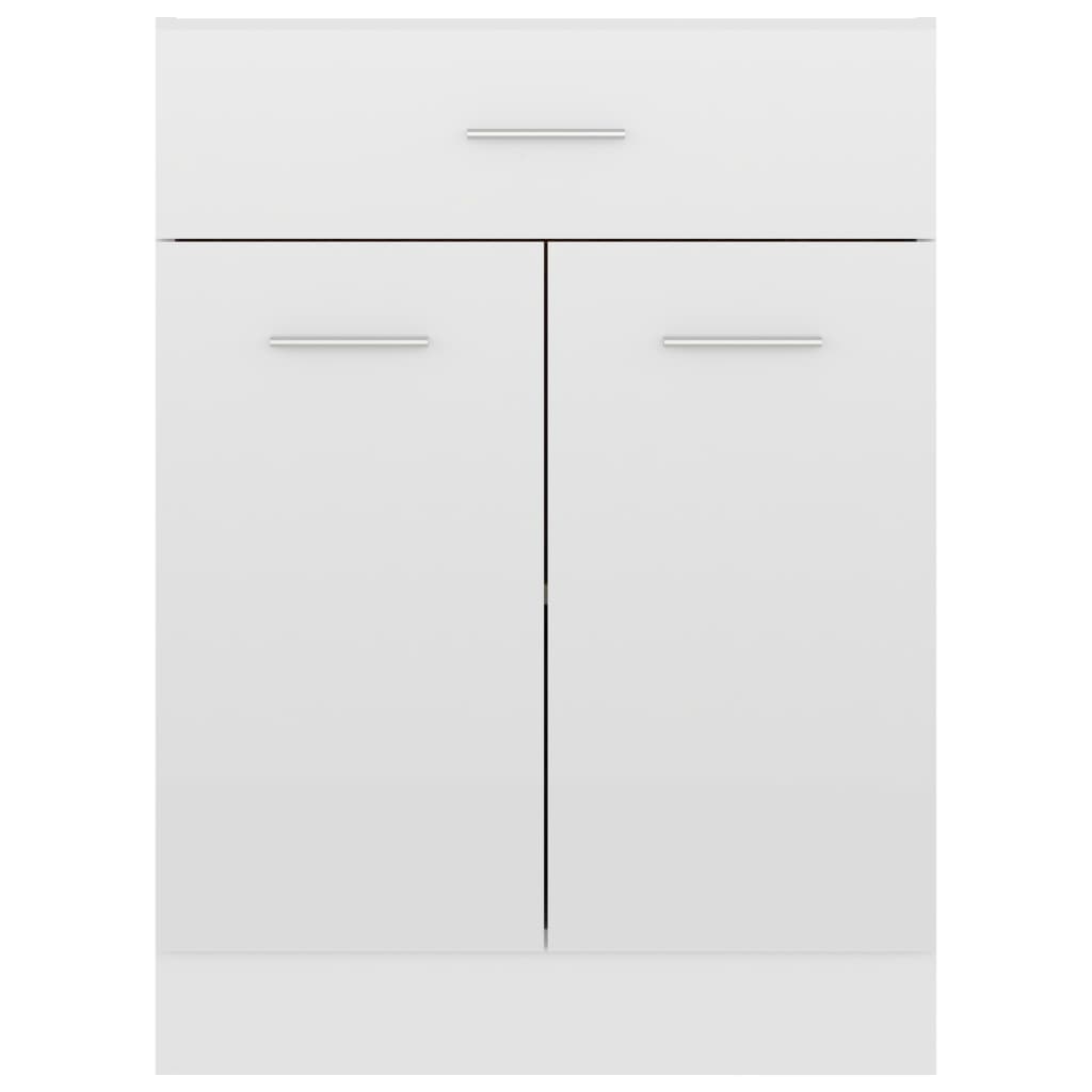 Drawer Bottom Cabinet Lyon High Gloss White 60x46x81.5 cm Engineered Wood