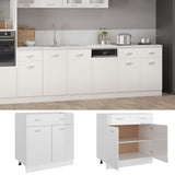 Drawer Bottom Cabinet Lyon High Gloss White 80x46x81.5 cm Engineered Wood