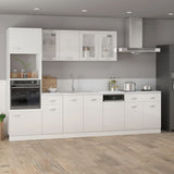 Drawer Bottom Cabinet Lyon High Gloss White 80x46x81.5 cm Engineered Wood