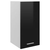 Hanging Cabinet Lyon High Gloss Black 29.5x31x60 cm Engineered Wood