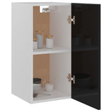 Hanging Cabinet Lyon High Gloss Black 29.5x31x60 cm Engineered Wood