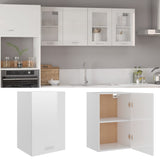 Hanging Cabinet Lyon High Gloss White 39.5x31x60 cm Engineered Wood