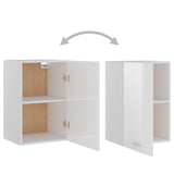 Hanging Cabinet Lyon High Gloss White 39.5x31x60 cm Engineered Wood