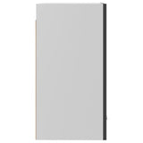 Hanging Cabinet Lyon High Gloss Grey 39.5x31x60 cm Engineered Wood