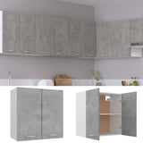 Hanging Cabinet Concrete Grey 60x31x60 cm Engineered Wood