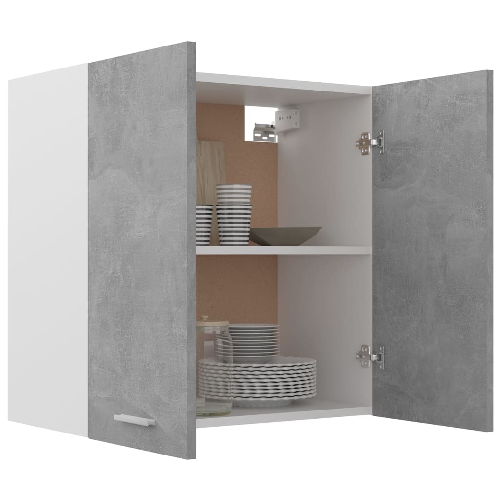 Hanging Cabinet Concrete Grey 60x31x60 cm Engineered Wood