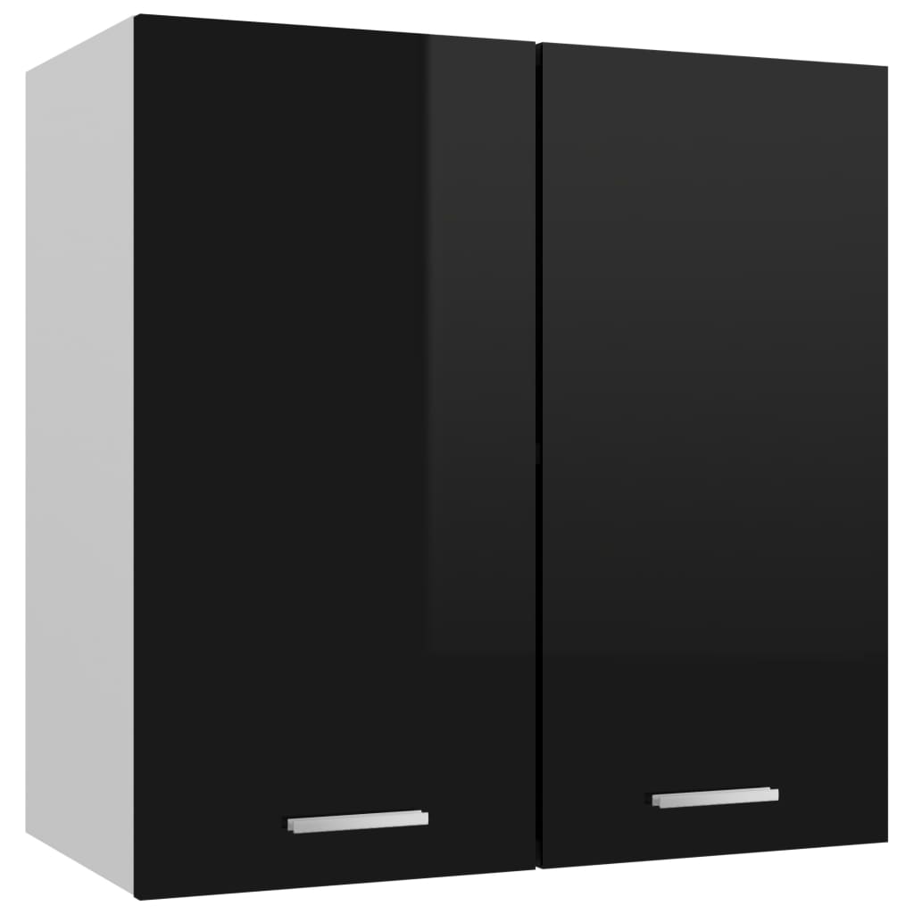 Hanging Cabinet Lyon High Gloss Black 60x31x60 cm Engineered Wood