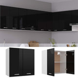 Hanging Cabinet Lyon High Gloss Black 60x31x60 cm Engineered Wood