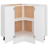 Corner Bottom Cabinet Lyon White 75.5x75.5x81.5 cm Engineered Wood