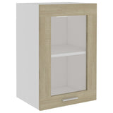 Hanging Glass Cabinet Lyon Sonoma Oak 40x31x60 cm Engineered Wood