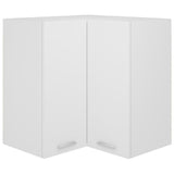 Hanging Corner Cabinet Lyon White 57x57x60 cm Engineered Wood