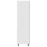 Refrigerator Cabinet Concrete Grey 60x57x207 cm Engineered Wood