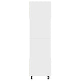 Microwave Cabinet Lyon White 60x57x207 cm Engineered Wood