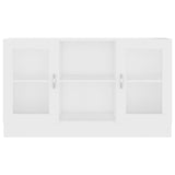 Vitrine Cabinet White 120x30.5x70 cm Engineered Wood