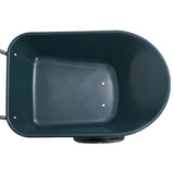 Wheelbarrow Green and Grey 140x63x65 cm 78 L 100 kg