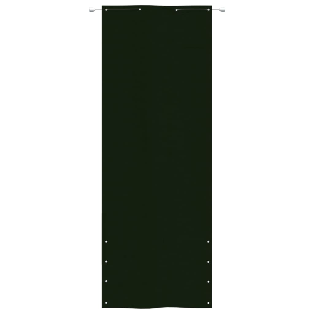 Balcony Screen Dark Green 80x240 cm Oxford Fabric