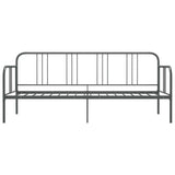 Sofa Bed Frame without Mattress Grey Metal 90x200 cm