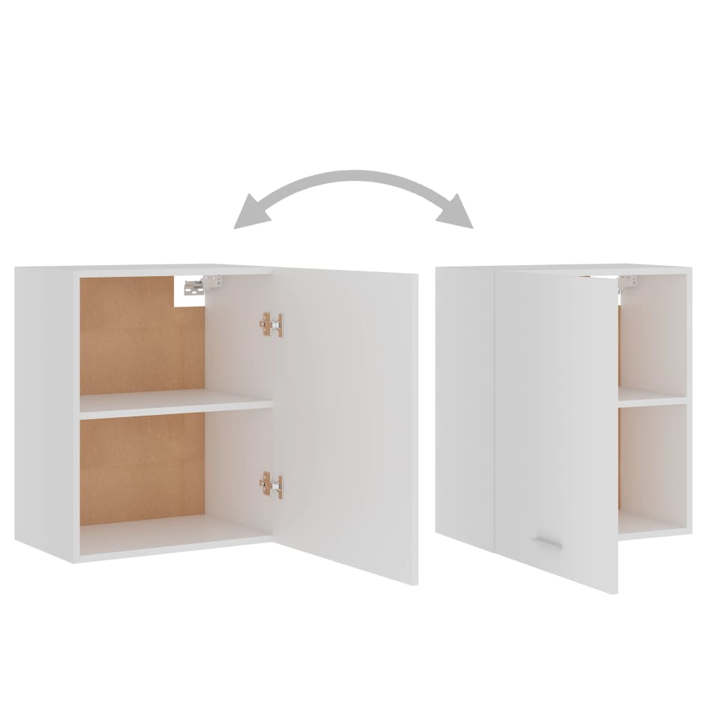 Hanging Cabinet Lyons 2 pcs White 50x31x60 cm Engineered Wood