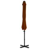 Cantilever Garden Parasol with Aluminium Pole Terracotta 300 cm