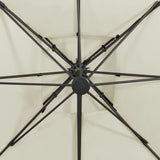 Cantilever Garden Parasol with Double Top 300x300 cm Sand