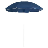 Garden Parasol with Steel Pole Blue 180 cm