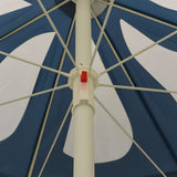 Garden Parasol with Steel Pole Blue 180 cm