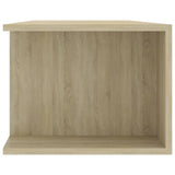 TV Cabinet with LED Lights Sonoma Oak 135x39x30 cm