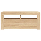 TV Cabinet with LED Lights Sonoma Oak 90x35x40 cm