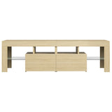 TV Cabinet with LED Lights Sonoma Oak 140x36.5x40 cm