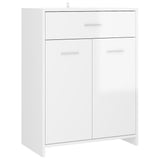 Bathroom Cabinet High Gloss White 60x33x80 cm Engineered Wood