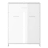 Bathroom Cabinet High Gloss White 60x33x80 cm Engineered Wood