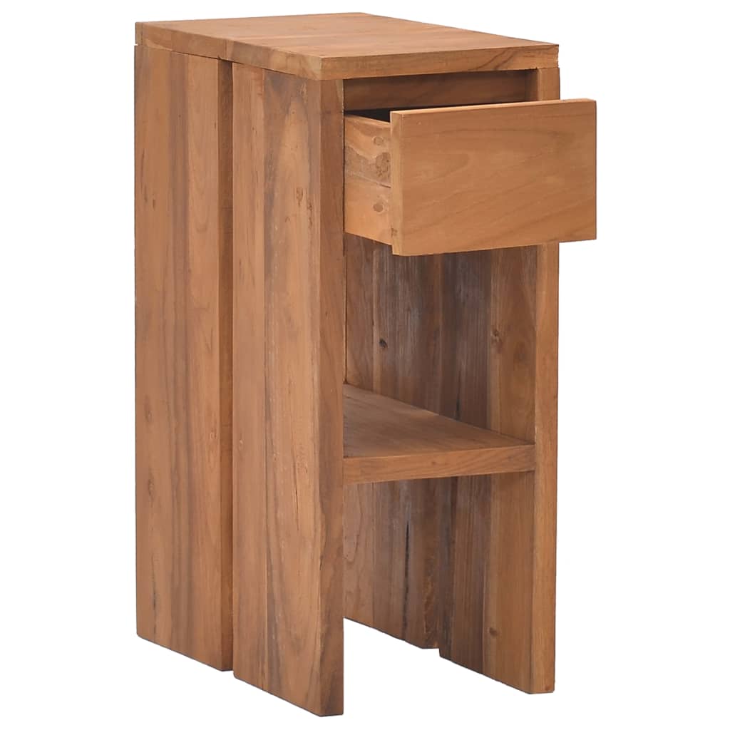 Bedside Cabinet 20x35x50 cm Solid Teak Wood