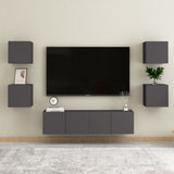 Wall Mounted TV Cabinet Grey 30.5x30x30 cm