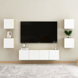 Wall Mounted TV Cabinet White and Sonoma Oak 30.5x30x30 cm