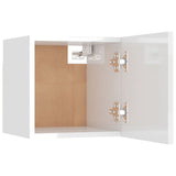 Wall Mounted TV Cabinet High Gloss White 30.5x30x30 cm