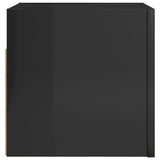 Wall Mounted TV Cabinets 2 pcs High Gloss Black 30.5x30x30 cm