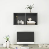 Wall-mounted TV Cabinet Grey 37x37x72 cm Engineered Wood