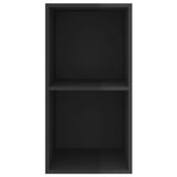 Wall-mounted TV Cabinet High Gloss Black 37x37x72 cm Engineered Wood