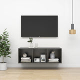 Wall-mounted TV Cabinet Grey 37x37x107 cm Engineered Wood