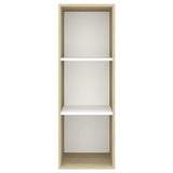 Wall-mounted TV Cabinet Sonoma Oak and White 37x37x107 cm Engineered Wood