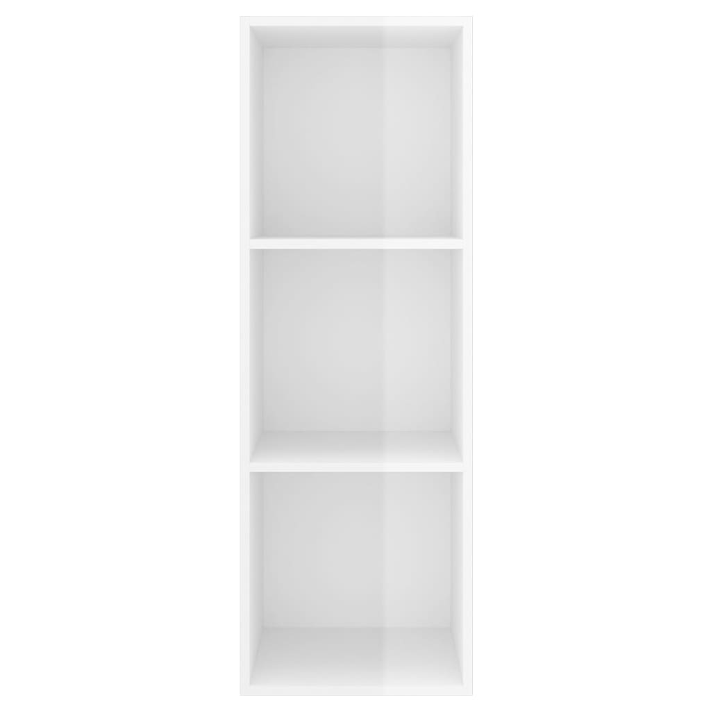 Wall-mounted TV Cabinet High Gloss White 37x37x107 cm Engineered Wood