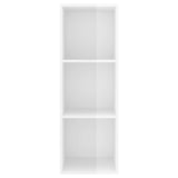 Wall-mounted TV Cabinet High Gloss White 37x37x107 cm Engineered Wood