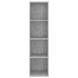 Wall-mounted TV Cabinet Concrete Grey 37x37x142.5 cm Engineered Wood