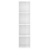 Wall-mounted TV Cabinet High Gloss White 37x37x142.5 cm Engineered Wood