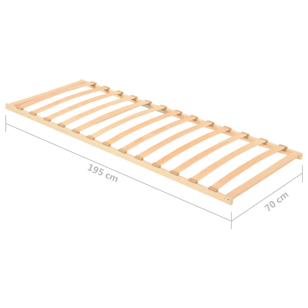 Slatted Bed without Mattress Base with 13 Slats 70x200cm