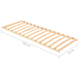 Slatted Bed without Mattress Base with 13 Slats 70x200cm