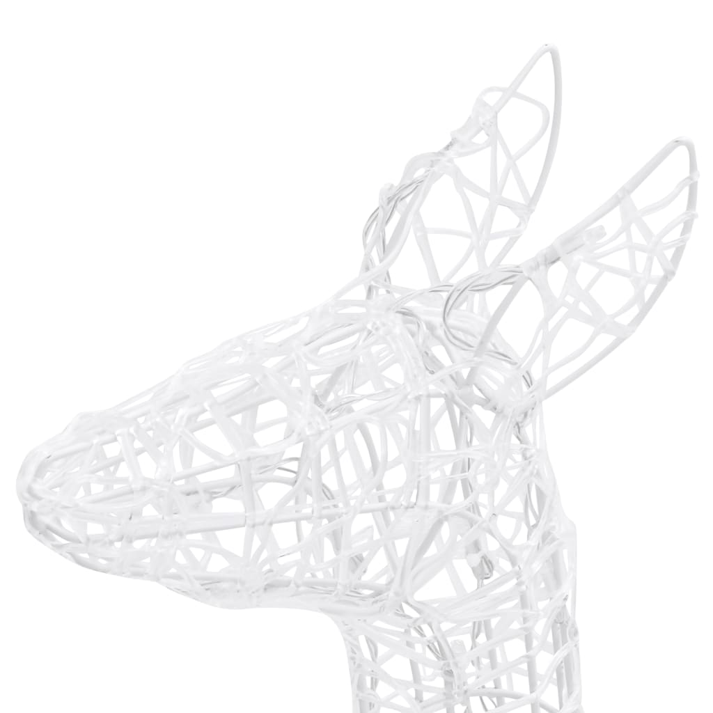 Acrylic Reindeer Family Christmas Decoration 300 LED Warm White