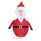 Decorative Christmas Santa Claus Figure LED Luxury Fabric 120cm