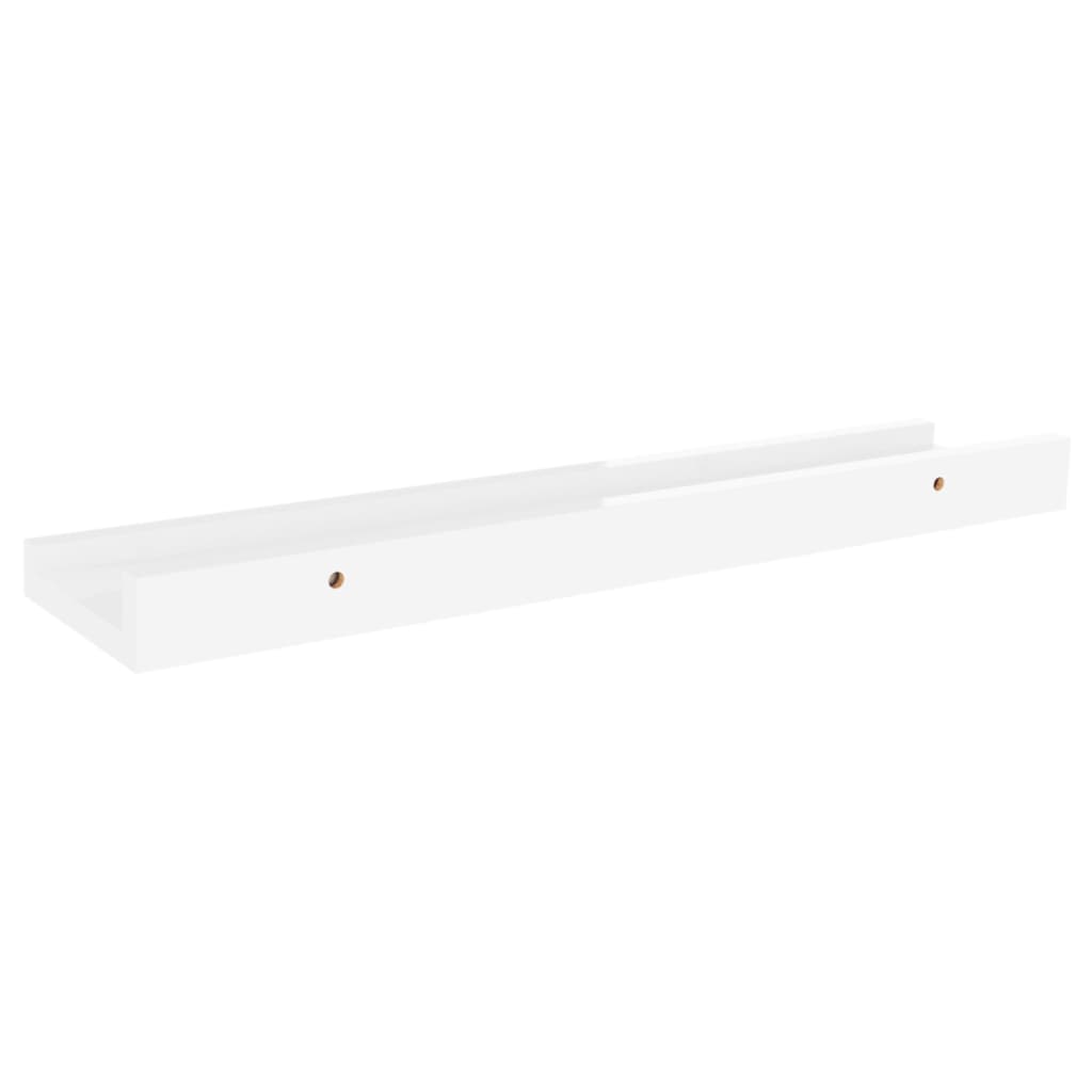 Wall Shelves 4 pcs High Gloss White 40x9x3 cm